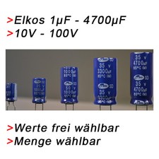 ELKO Kondensatoren 1 µF bis
