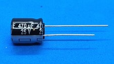 Elko, radial, 470µF (470uF) /