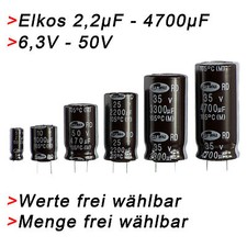 ELKO Kondensatoren 2,2µF bis