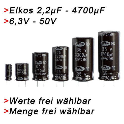 Elko kondensatoren 2µf bis - elko,