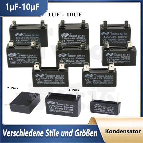 Cbb61 kondensator 450v - -, 450v~
